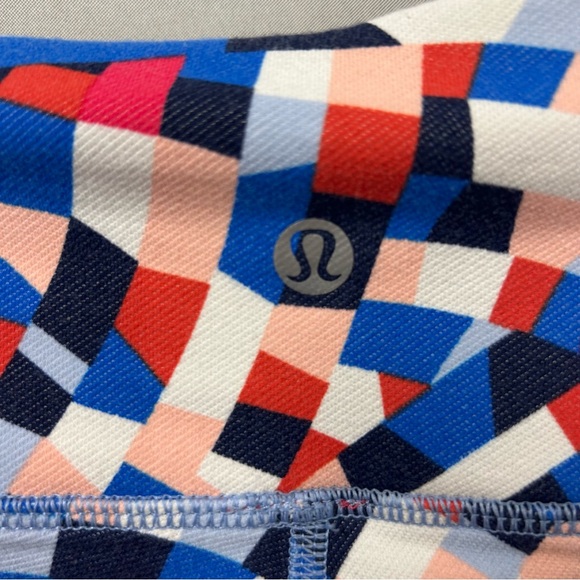 Lululemon size 6 red white blue pink leggings Patriotic USA America vivid yoga - Picture 4 of 6